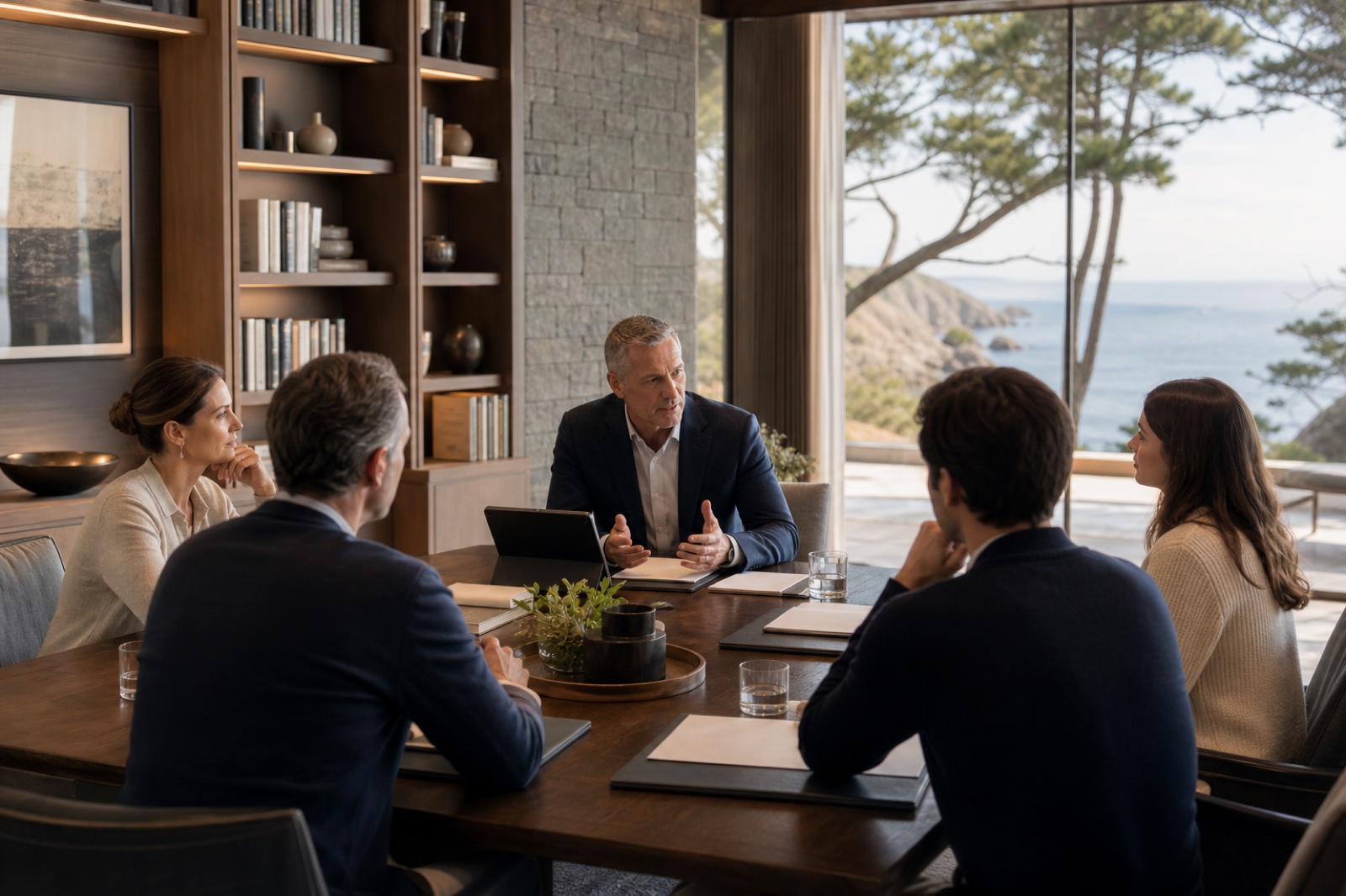 A private multigenerational family succession workshop led by an experienced adviser